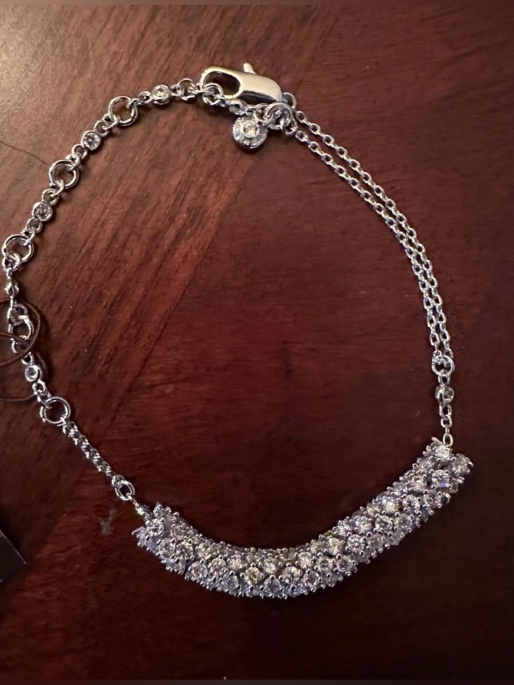 Henri Bendel Crystal Bracelet Adjustable Dainty Sparkle